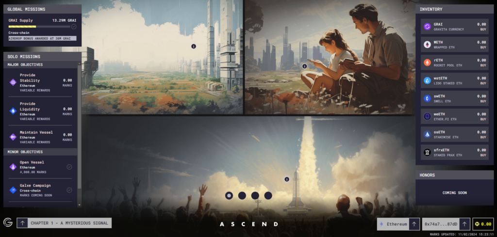 gravita ascend airdrop crypto